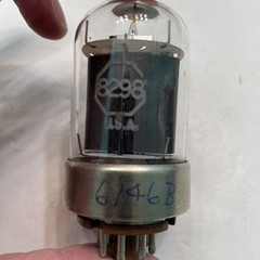 WESTINGHOUSE 6146B 8298 Metal Base Black Plate Vacuum Tube Untested