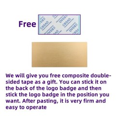 LabSeries Logo Badge Custom Made Aluminum Self Stick 127mm(5″)X44mm(1.73″)