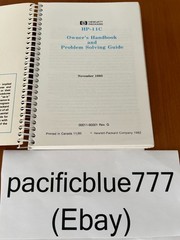 HP 11C Owners Handbook Problem Solving Guide 1985 Original Spiral Bound Manual