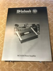 MCINTOSH 50 YR ANNIV. – MC443M POWER AMPLIFIER – SPEC SHEET D1282