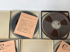 VTG 1980-81 Radio Show Reel to Reel Lot Black Beat Powerline Cue Sheets Not Test