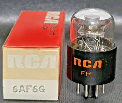 1 RCA 6AF6G Magic Eye Vacuum Tube Tested Bright On TV -7