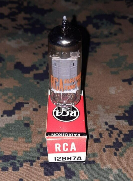 NOS RCA 12BH7A Vintage Preamp Tube w/ Box Tests New