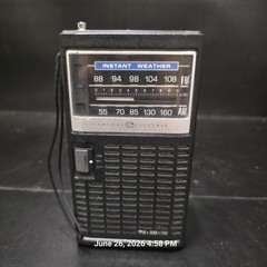Vintage GE 7-2840B Instant Weather AM FM Portable Radio General Electric Tested
