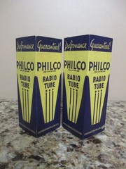 Lot of 2 Vintage Philco Model 24A Radio Tubes NOS