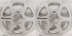 One Pair 10.5” gold Pioneer Tape reel High Quality Aluminum Take Up Reel