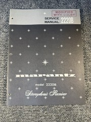 Marantz Model 2220B Stereophonic Receiver Original Service Manual w/ Dolby Mod