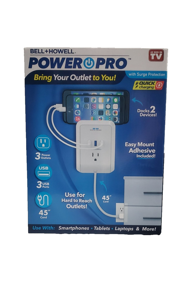 Bell Howell Power Pro “As Seen On Tv” – Charge 6 Devices At One Time