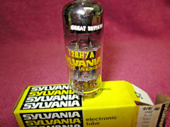 NIB BRIMAR /Sylvania 12BH7A Short Black Plate Halo Get Tube 12BH7 Great Britain