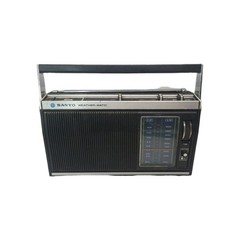 Sanyo Weathermatic Vintage AM FM Weather AC/DC Radio Model RP 7410 Japan 1970’s