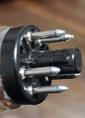 1 x Good Used GE 6V6 GTA Power Tube, Coin Base TV-7 @ 67