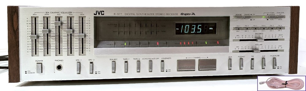 🔥【PRO SERVICED】JVC R-S77 Stereo 120W Receiver! Phono,5-Bd EQ~XSTR MOD💥GUARANTY