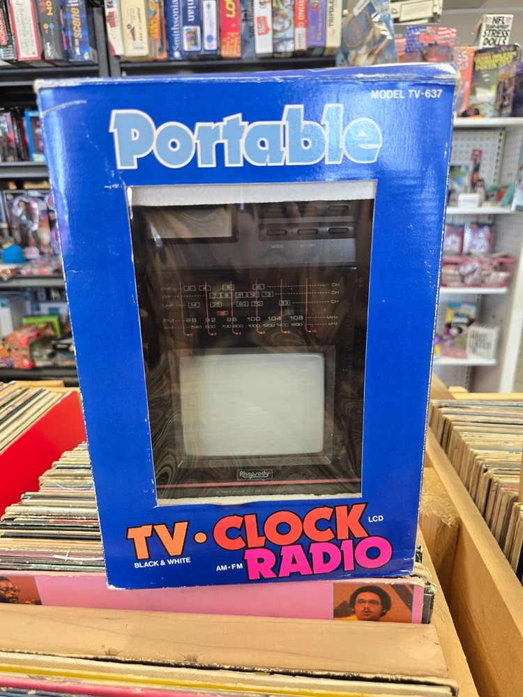 Vintage 1990 Rhapsody Portable TV-Clock-Radio – TESTED