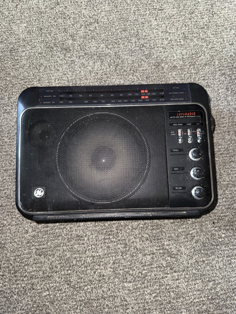 General Electric Superadio Long Range AM/FM GE Super Radio III 7-2887 – Tested