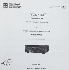 International Broadcast Services PASSPORT Evaluation of the Kenwood R-5000