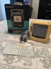 Sony Mega Watchman FD-525 B&W TV AM/FM Tuner In Original Box