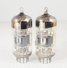 NOS New Old Stock Matched Pair Philips Holland ECF82 (6U8) Tube Hickok Tested