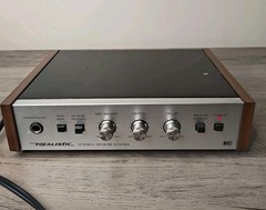 Realistic 42-2108 Retro Stereo Reverb System Vintage Mixing Mic 70’s Silver Face