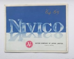 Vtg 1964 65 Nivico JVC TriFold Sales Brochure TV Stereo Radio Japan Electronics