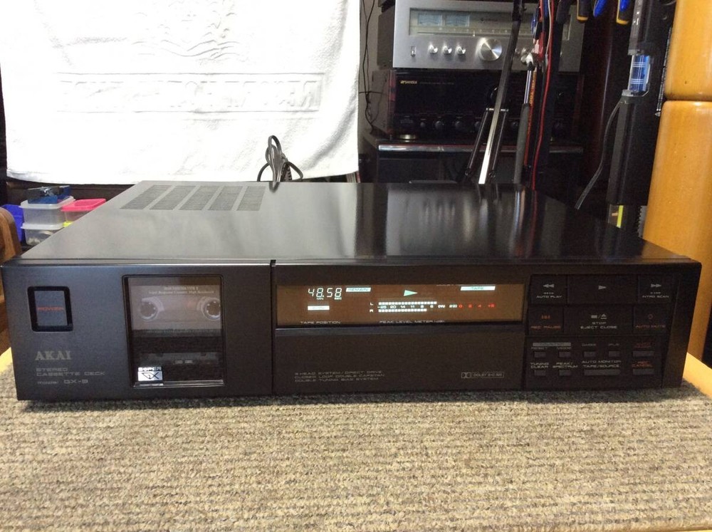 AKAI GX-9 Stereo Cassette Deck Top-of-the-Line 3-Head Closed Loop Dual Used