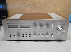 Yamaha CA-810 Natural Sound Stereo Integrated Amplifier Vintage Silver Wood