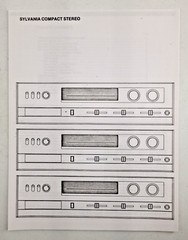Vtg GTE Sylvania Compact Stereo System Model CST 6730 Schematics Owners Manual
