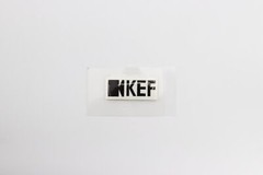 KEF Speaker logo badge Sticker Decal waterproof 32mm(1.25″) X 14mm(0.55″)