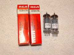 2 x 12BH7A RCA Tubes*Grey Plates-O*NOS-NIB*#14