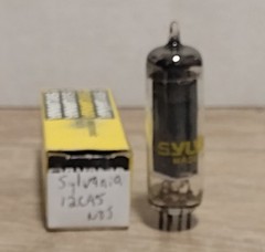 Vintage NOS Sylvania 12CA5 Amplifier Audio Radio Vacuum Tube