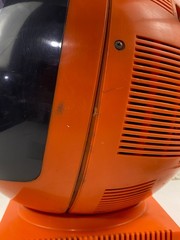 Vintage JVC Videosphere Nivico TV Retro Space orange