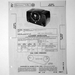 Olympic Model 441 Table Top AM Radio – SAMS Photofact ™ 1959 New