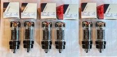 Sovtek 5881WXT Vacuum Tubes Platinum Matched Sextet