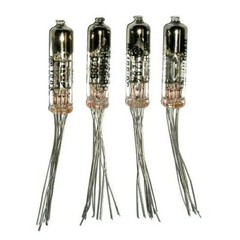 6N16B-V / 6021 6SN7 Double Triode Radio Tube Gold Grid Soviet Ussr NOS