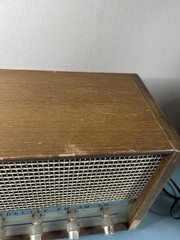 Alaron 7 Tube AM/FM SW Vintage Radio A53000 Japan 2 Speaker *TESTED WORKS*