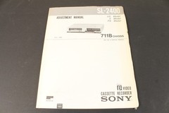 Sony SL-2400 Betamax VCR Adjustment Service Manual Original