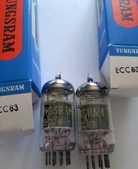 2 x ECC83 12X7 TUNGSRAM Röhren Tubes NOS matched pair (2 tubes)