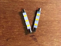 (6) COOL BLUE 41MM-LED FUSE LAMP/ 6.3V/DIAL/MX114 -MX115-MX112-BULBS McIntosh