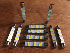 (10) WARM WHITE 41MM-LED LAMPS/6.3V/MR66-MR67-MR78-MR73-DIAL/ McIntosh Lights