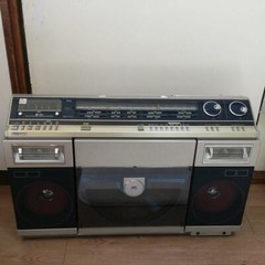 RARE Sharp VZ-V2 Boombox Vinyl Records Cassette