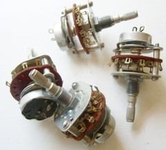 1 NOS 2 Position/4 Pole Rotary Switch w/ AC Switch