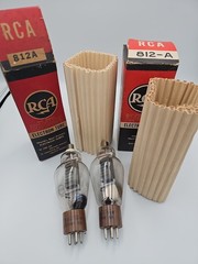 Matched Pair RCA 812A Transmitting Tubes In Boxes Vintage Ham Radio Untested