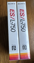 2 Sony Dynamicron ES Beta L-750 Tape Factory Sealed Blank Cassettes