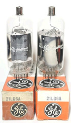 Matched Pair GE 21LG6A Vacuum Tubes Tested NOS on Calibrated Hickok