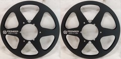 One Pair 10.5” black Pioneer Tape reel High Quality Aluminum Take Up Reel