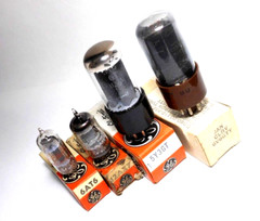 GE 1950-60s’ NOS Fender Harvard 5F10 Amp Tubes Set 6V6GT 5Y3GT 12AX7A 6AT6 NIB