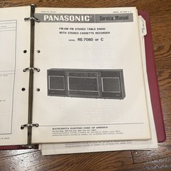 Panasonic Radio Service Manuals lot Late 1960S Early 1970S