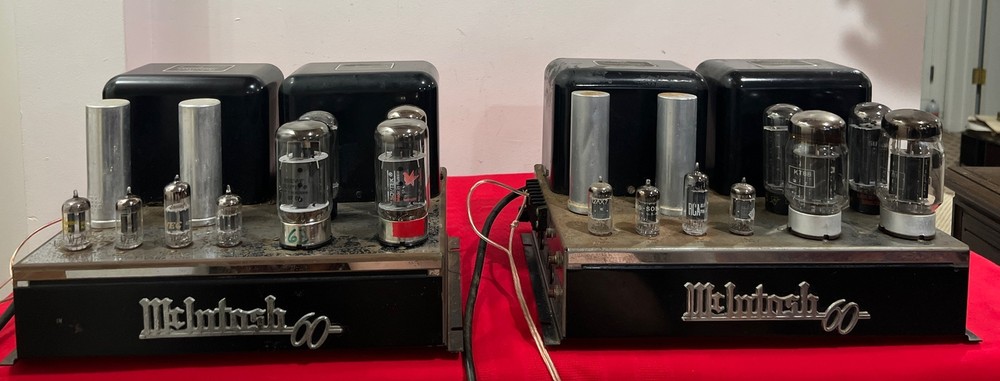 McIntosh MC60 Monoblock Tube Power Amplifiers * please read look at a the video
