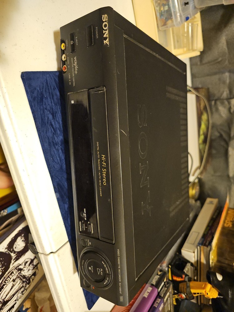 Sony SLV-685HF VHS Player Recorder Black Hi-Fi Tested Works Great – No Remote