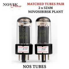 5Z4M 5C4M CV186 5Z4 ~ GZ32 ~ 5AR4 ~GZ34 Novosibirsk Rectifier Matched Pair