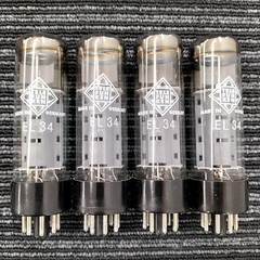 Telefunken EL34 6CA7 Vacuum Tubes Matched Quad Set of 4 with Box